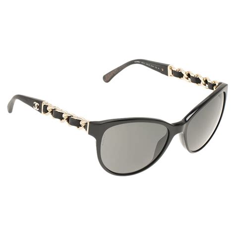 chanel sunglasses with chain harrods|CHANEL Cat Eye Chain Sunglasses 5215.